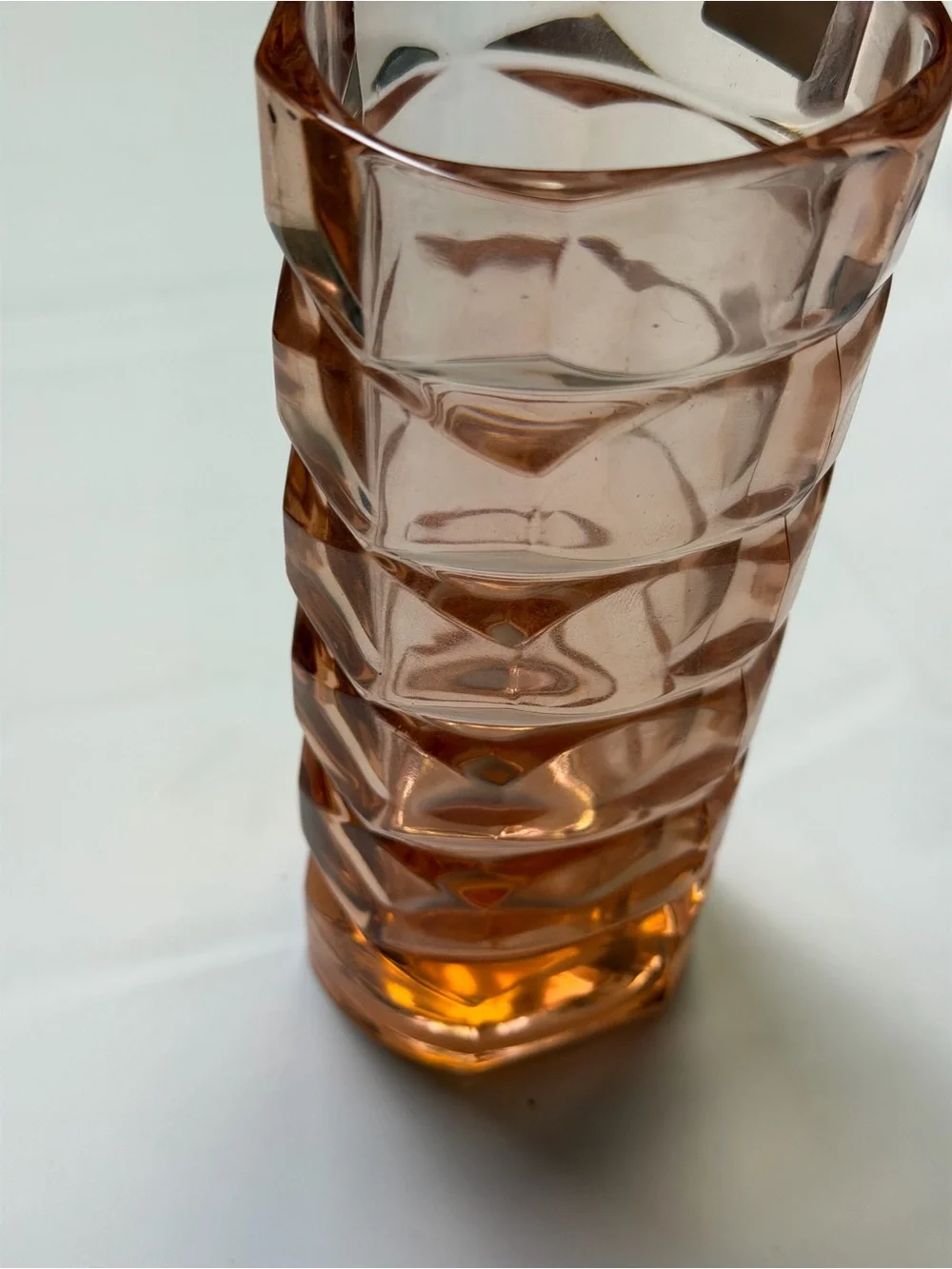 Vintage Luminarc Rosaline Windsor 17cm Pink French Glass Vase - New in Box